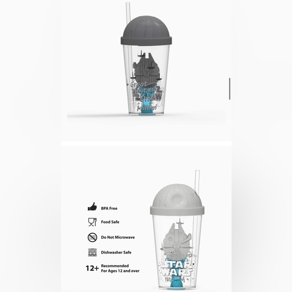 NEW ZAK Star Wars Cup 22oz Tumbler Cup - Picture 5 of 6